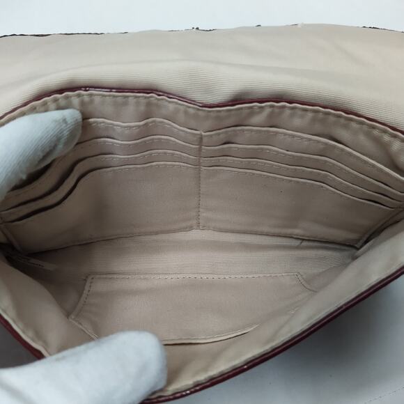 Coach Ashley Red Leather Credit Card Large Wristlet Wallet - Picture 12 of 14